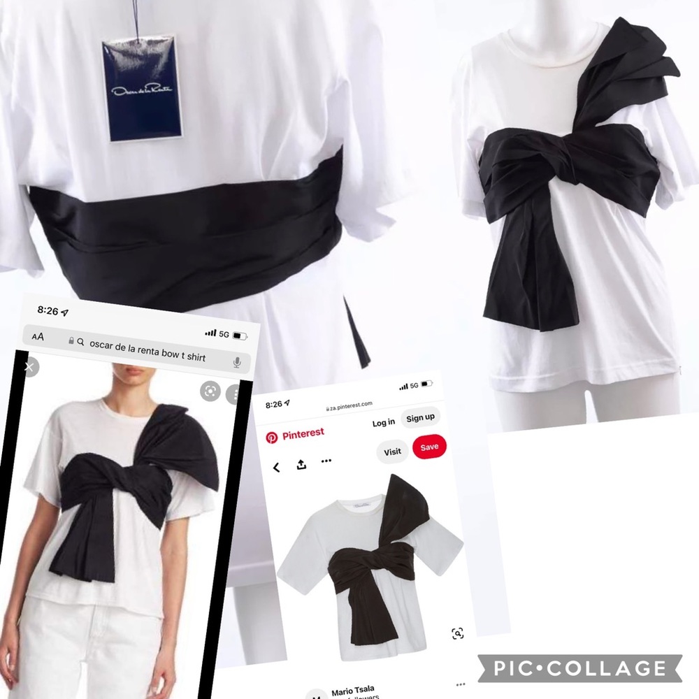 Oscar delarenta t shirt with a bow